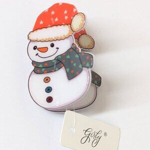 SNOWMAN HAIR CLIP FOR CHRISTMAS!!